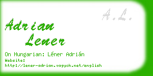 adrian lener business card