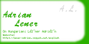 adrian lener business card